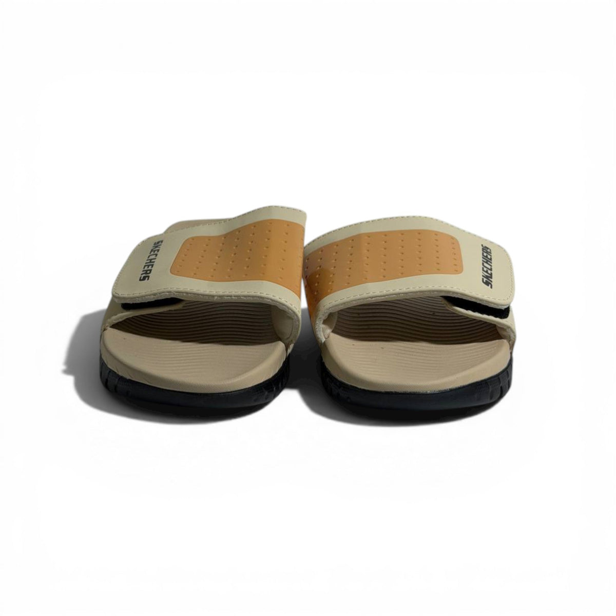 🤍✨ Skechers Comfort Slides – Beige & Tan Edition | Everyday Style & Cushioning - MASTERPIECE