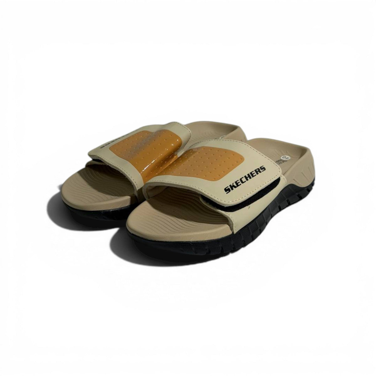 🤍✨ Skechers Comfort Slides – Beige & Tan Edition | Everyday Style & Cushioning - MASTERPIECE