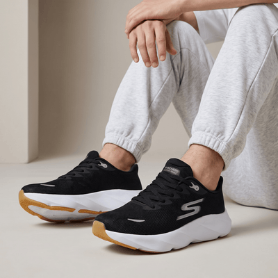 🖤 Skechers GO RUN Performance Sneakers – Black/White - MASTERPIECE
