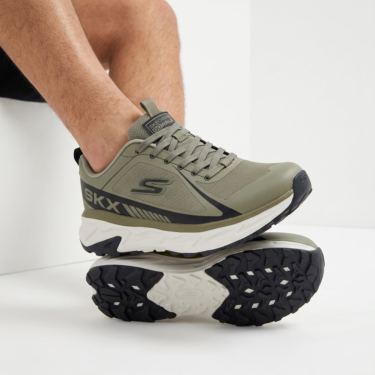 Skechers GoWalk Trainer – Olive Green 👟 - MASTERPIECE