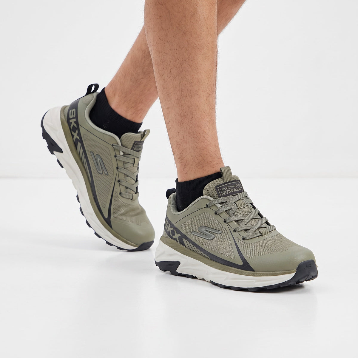 Skechers GoWalk Trainer – Olive Green 👟 - MASTERPIECE