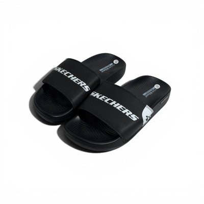 Skechers Hyper Burst Slides — Black - MASTERPIECE