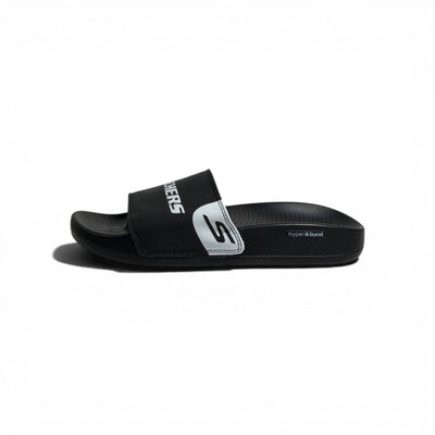 Skechers Hyper Burst Slides — Black - MASTERPIECE