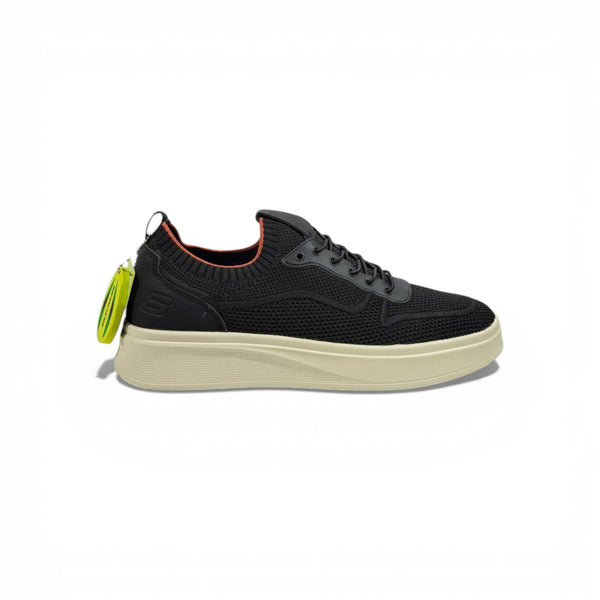 Skechers Knit Comfort Sneakers – Black Lightweight Walking Shoes 👟🖤 | Breathable Everyday Trainers