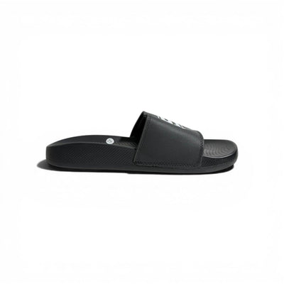 🖤⚡ Skechers Logo Comfort Slides – Black Signature Slides | Everyday Wear - MASTERPIECE