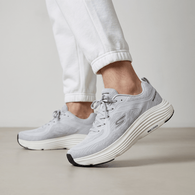 🤍 Skechers Max Cushioning Running Shoes – Light Grey - MASTERPIECE