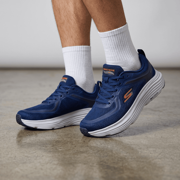 💙 Skechers Max Cushioning Running Shoes – Navy Blue