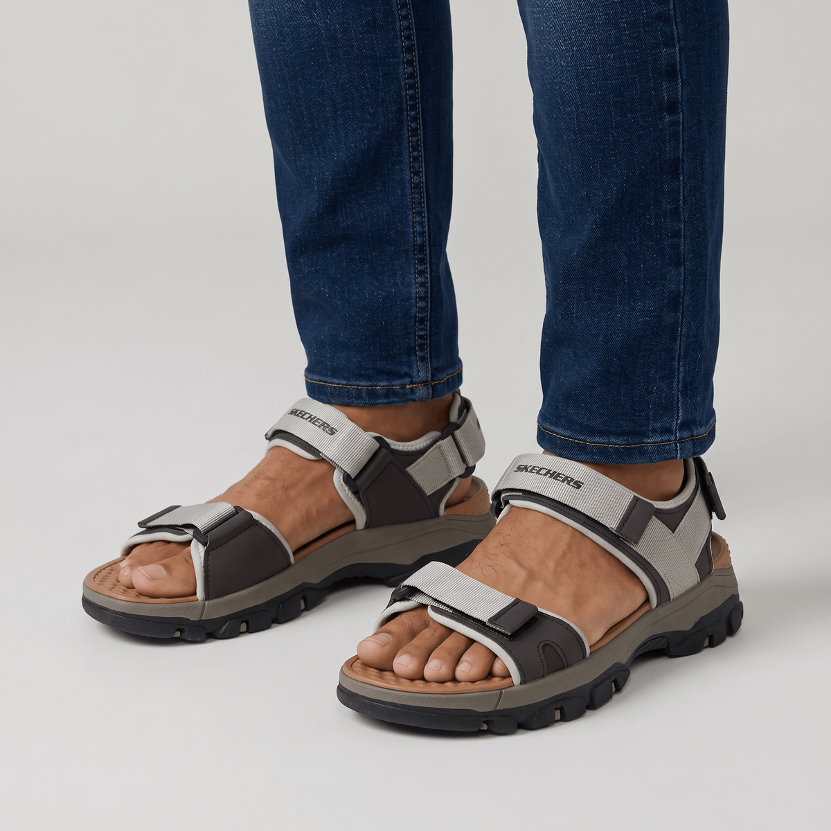 Skechers Rugged Outdoor Comfort Sandals – Adjustable Lightweight Trekking Sandals For Men 🏕️👣 - MASTERPIECE