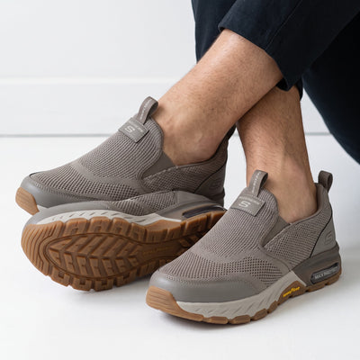 Skechers Skech-Air Slip-On – Taupe Knit 👟 - MASTERPIECE