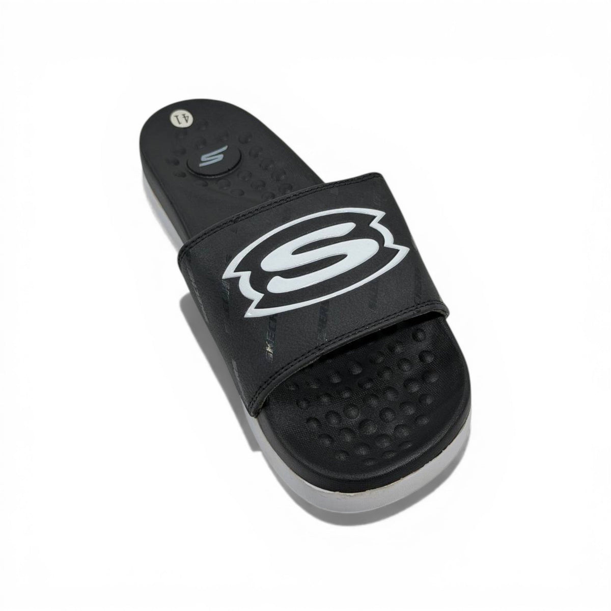 🖤⚪ Skechers Slides – Air Comfort Dual Tone Edition 🔥🩴 - MASTERPIECE