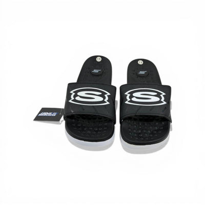 🖤⚪ Skechers Slides – Air Comfort Dual Tone Edition 🔥🩴 - MASTERPIECE