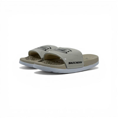 🤎⚪ Skechers Slides – Beige Comfort Air Edition 🌟🩴 - MASTERPIECE