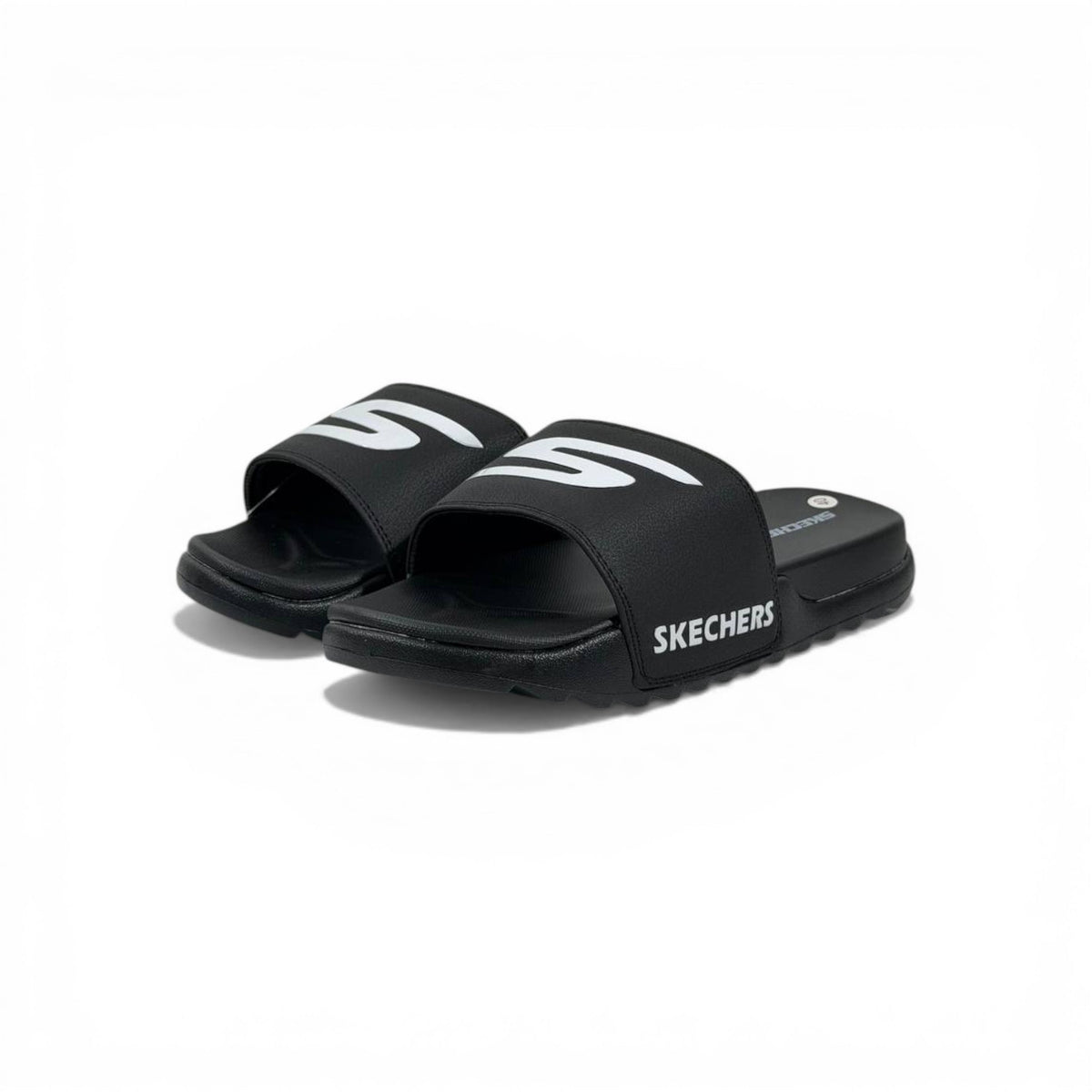 🖤⚡ Skechers Slides – Black Comfort Edition 🩴🔥 - MASTERPIECE