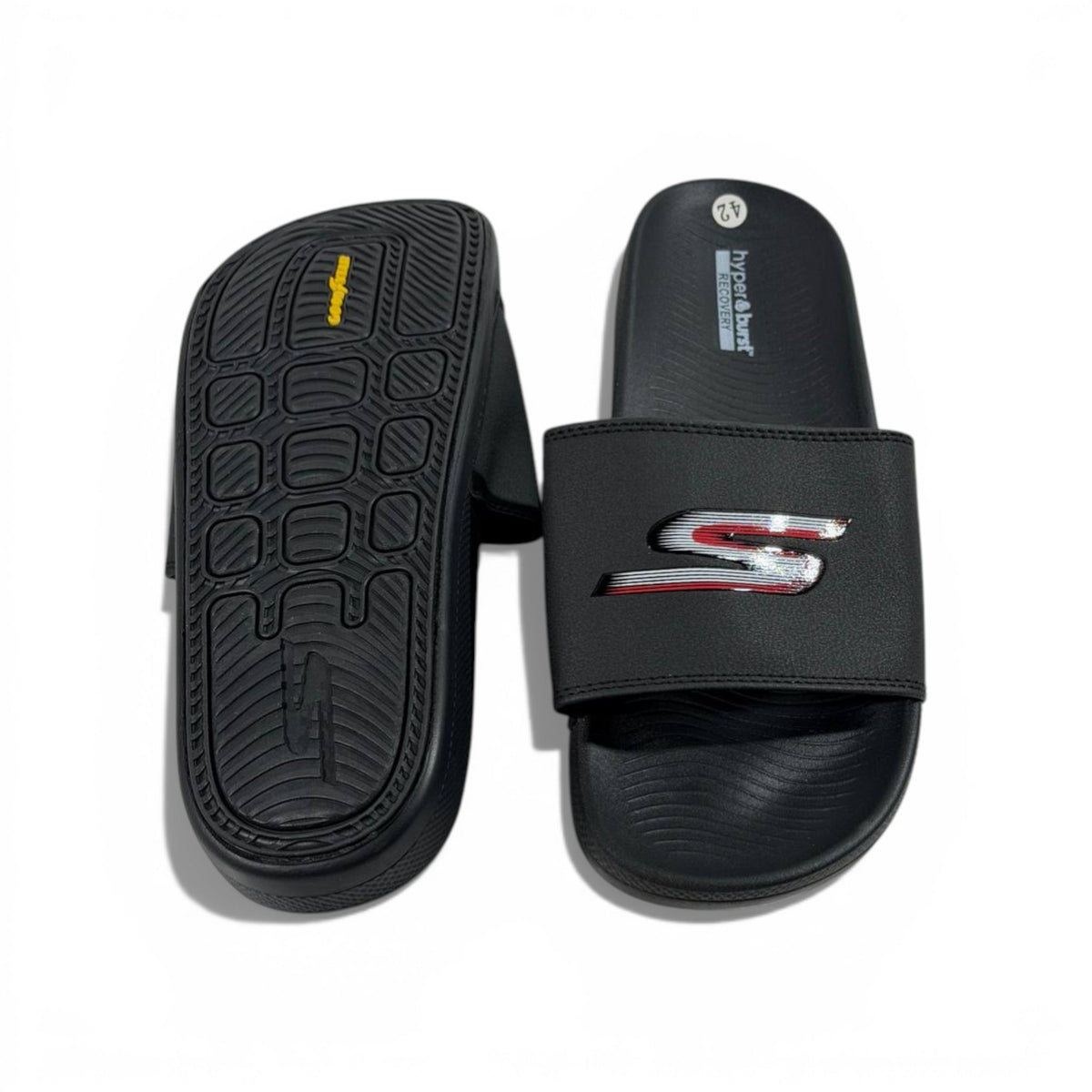 ⚡ Skechers Sport Slides – Black Performance Edition 🖤🔥 - MASTERPIECE