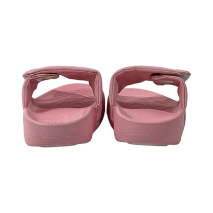 💗 Skechers Ultra Comfort Adjustable Slide Sandals – Pink ☁️✨ - MASTERPIECE