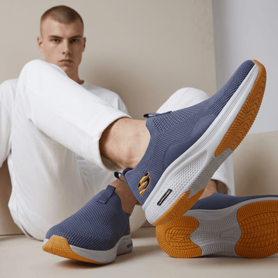 👟 Skechers Ultra Light Slip-On Sneakers – Slate Blue - MASTERPIECE
