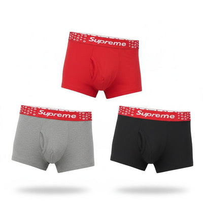 Supreme 3 - Pack Boxer Briefs 🔥 Premium Cotton Stretch Men’s Underwear Set - MASTERPIECE