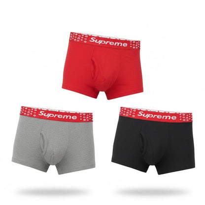 Supreme 3 - Pack Boxer Briefs 🔥 Premium Cotton Stretch Men’s Underwear Set - MASTERPIECE