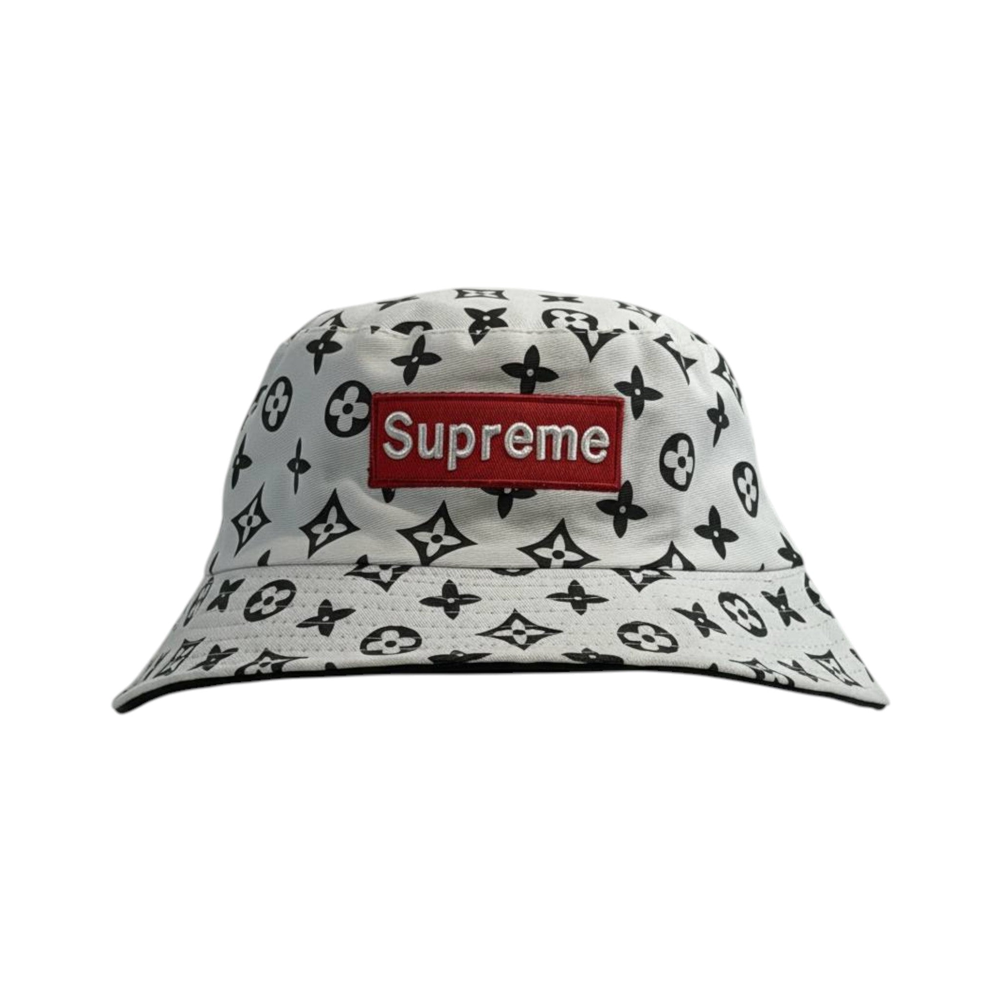 🔄 Supreme Monogram Reversible Bucket Hat | Black & White Double Face 🖤🤍 - MASTERPIECE