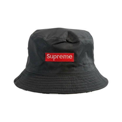 🔄 Supreme Monogram Reversible Bucket Hat | Black & White Double Face 🖤🤍 - MASTERPIECE