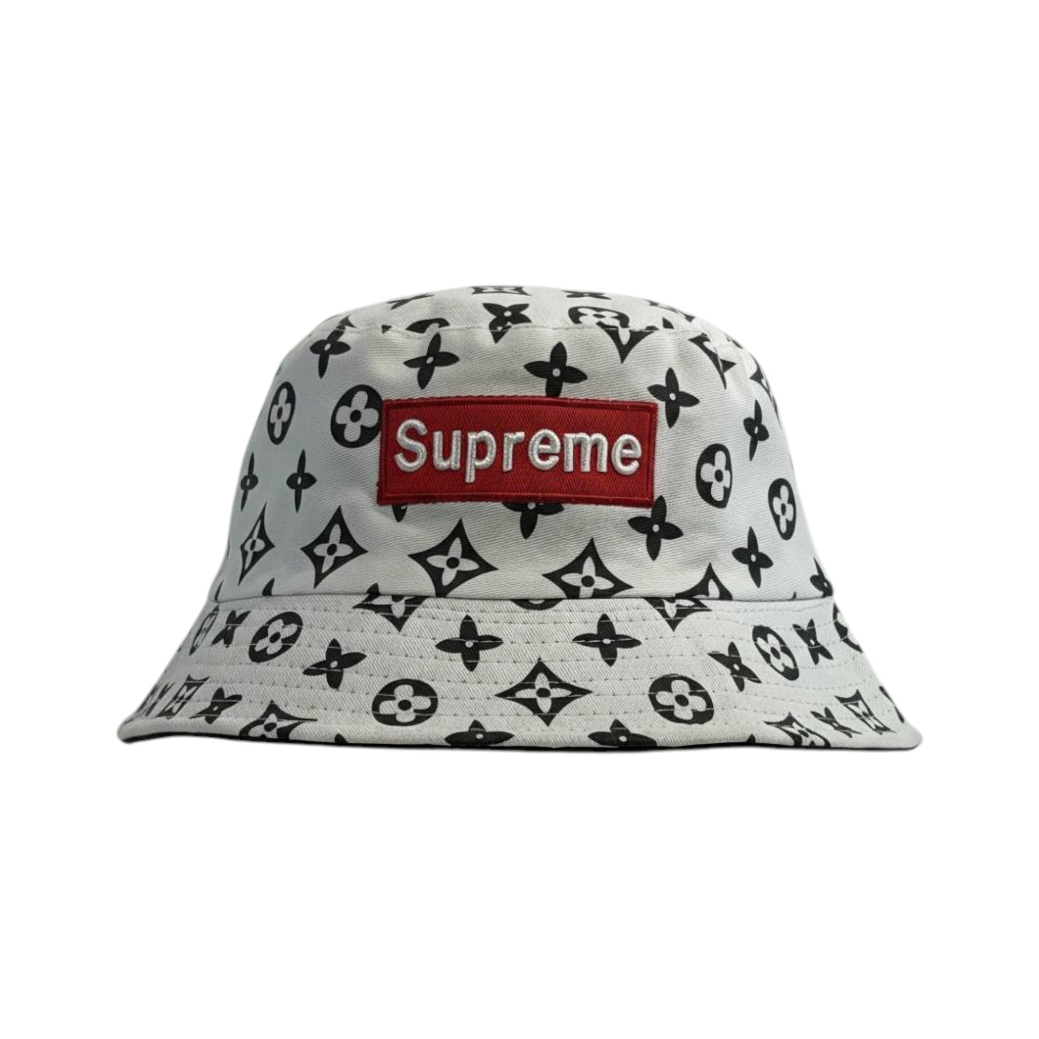 🔄 Supreme Monogram Reversible Bucket Hat | Black & White Double Face 🖤🤍 - MASTERPIECE