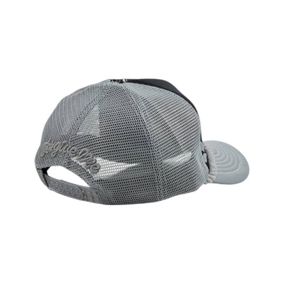 🖤 SYNA Style Black & Grey Trucker Cap | Bold Logo Streetwear Hat 🧢 - MASTERPIECE