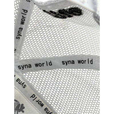 🤍 SYNA Style White Trucker Cap | Bold Logo Streetwear Hat 🧢 - MASTERPIECE