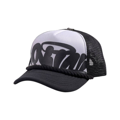 ⚫ Syna Trucker Cap | Black & White Streetwear Hat with Bold Graphic 🔥 - MASTERPIECE