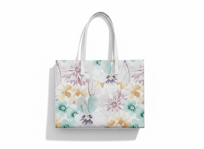 Ted Baker Large Floral Tote Bag – Pastel Elegant Shopper 🌸✨ - MASTERPIECE