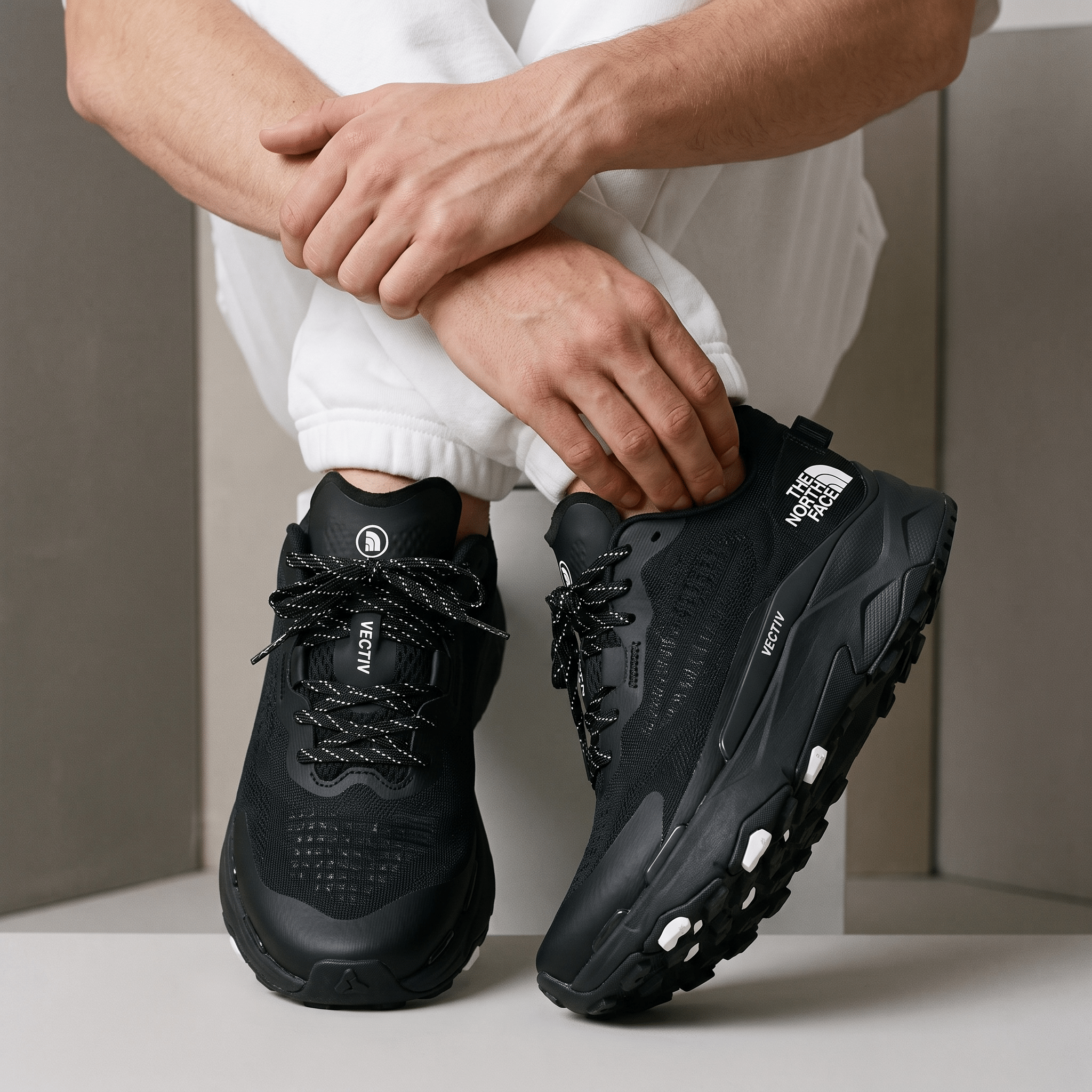 🖤 The North Face VECTIV 800 – Triple Black Trail Running Shoes - MASTERPIECE