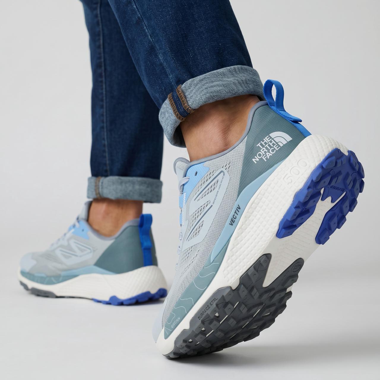 👟 The North Face VECTIV™ Trail Running Shoes – Grey & Blue - MASTERPIECE