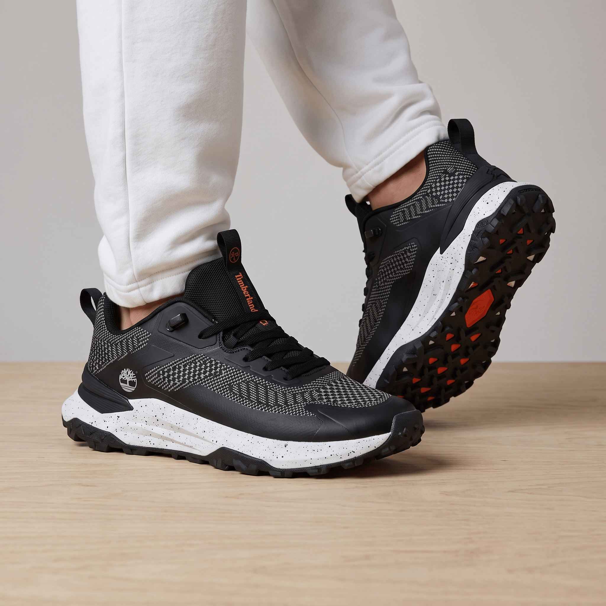 Timberland Trail Running Shoes – Black / White Speckled Sole - MASTERPIECE