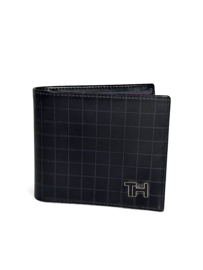 Tommy Hilfiger Grid-Pattern Leather Wallet - MASTERPIECE