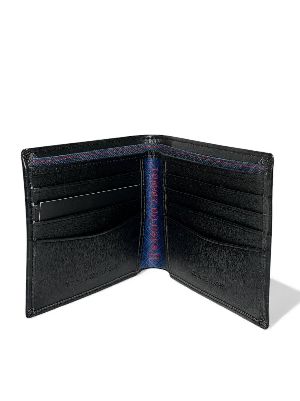 Tommy Hilfiger Grid-Pattern Leather Wallet - MASTERPIECE