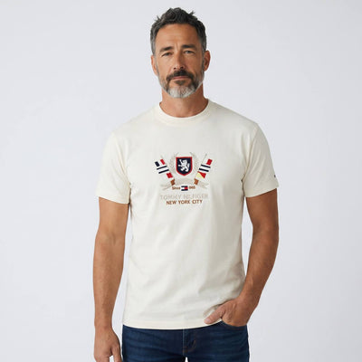 Tommy Hilfiger Heritage Crest T-Shirt – Off White Edition 🤍🇺🇸 - MASTERPIECE