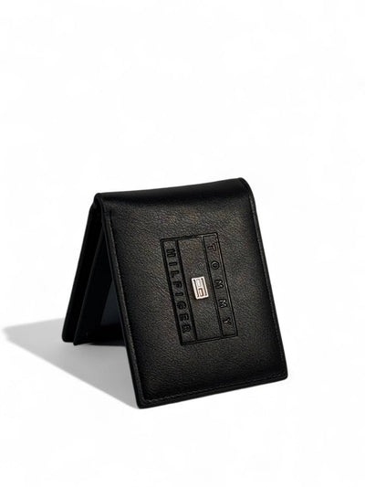Tommy Hilfiger Inspired Embossed Logo Wallet — Black - MASTERPIECE
