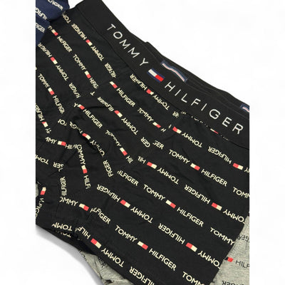 Tommy Hilfiger Men's Logo Boxer Set (3-Pack) — Navy, Black & Grey - MASTERPIECE