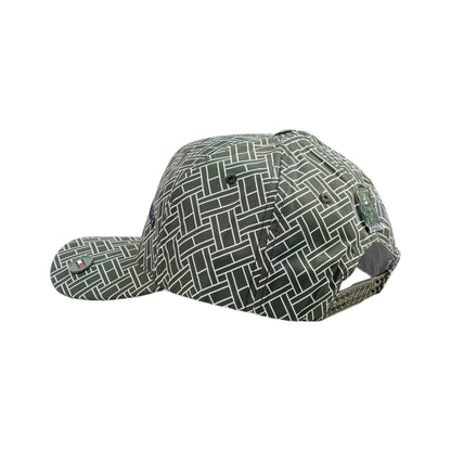 🧢 Tommy Hilfiger Pattern Cap | Green Monogram Style 🌿 - MASTERPIECE