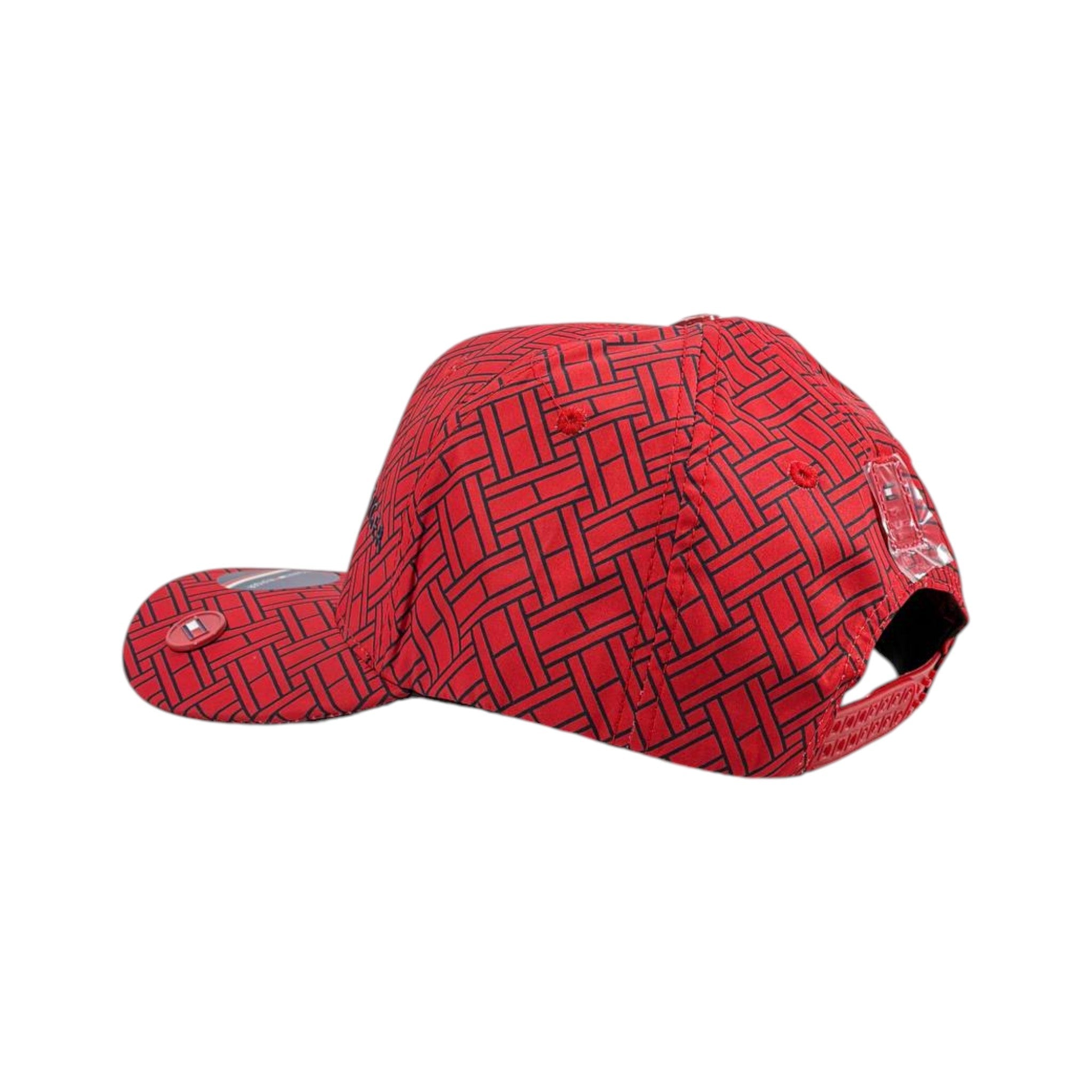 🧢 Tommy Hilfiger Red Pattern Cap | Bold Street Style 🔴 - MASTERPIECE