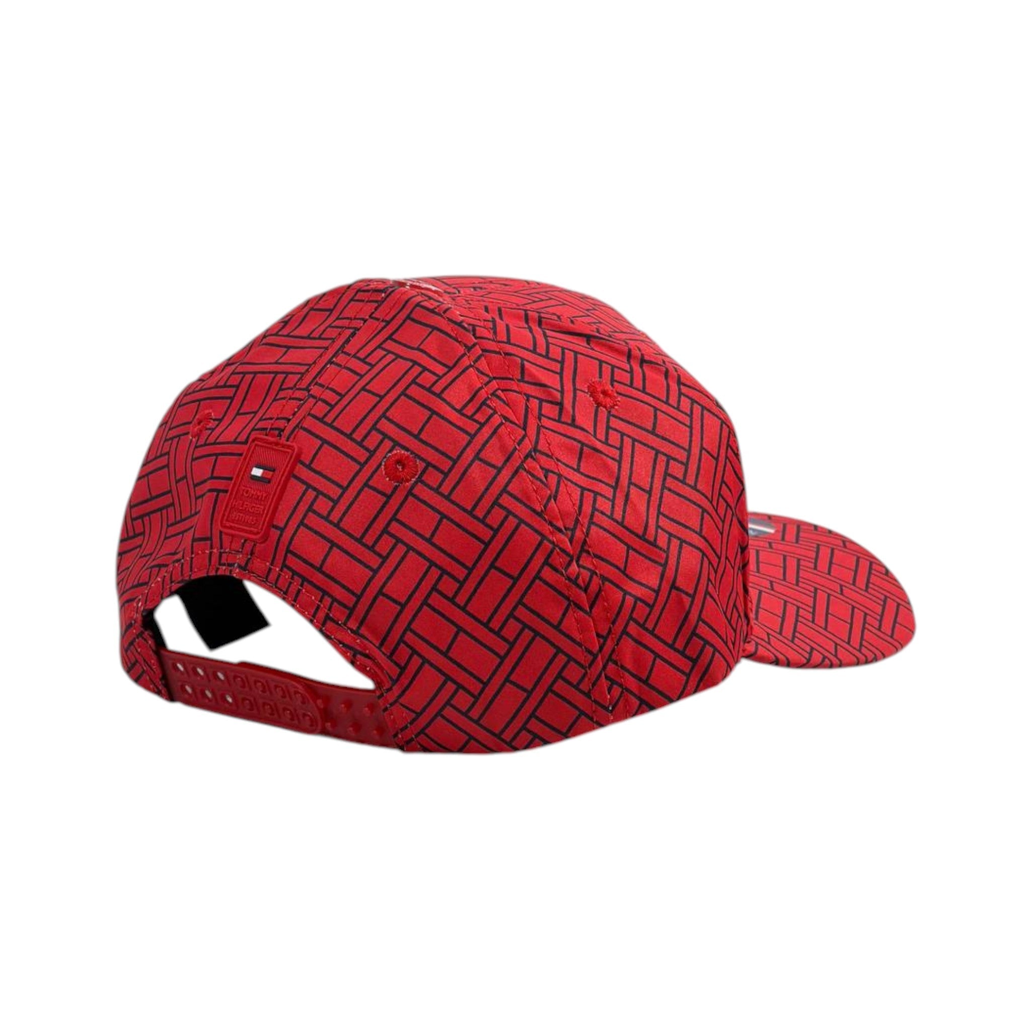 🧢 Tommy Hilfiger Red Pattern Cap | Bold Street Style 🔴 - MASTERPIECE