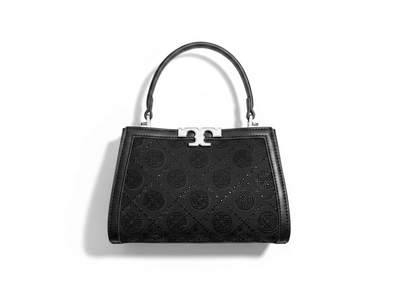 Tory Burch Crystal Embellished Mini Top Handle Bag – Black Luxury Statement 🖤✨ - MASTERPIECE
