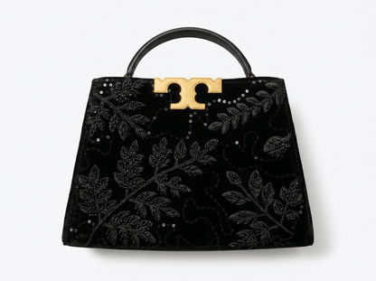 ✨ Tory Burch Lee Radziwill Embellished Top Handle Bag – Midnight Black Edition ✨ - MASTERPIECE