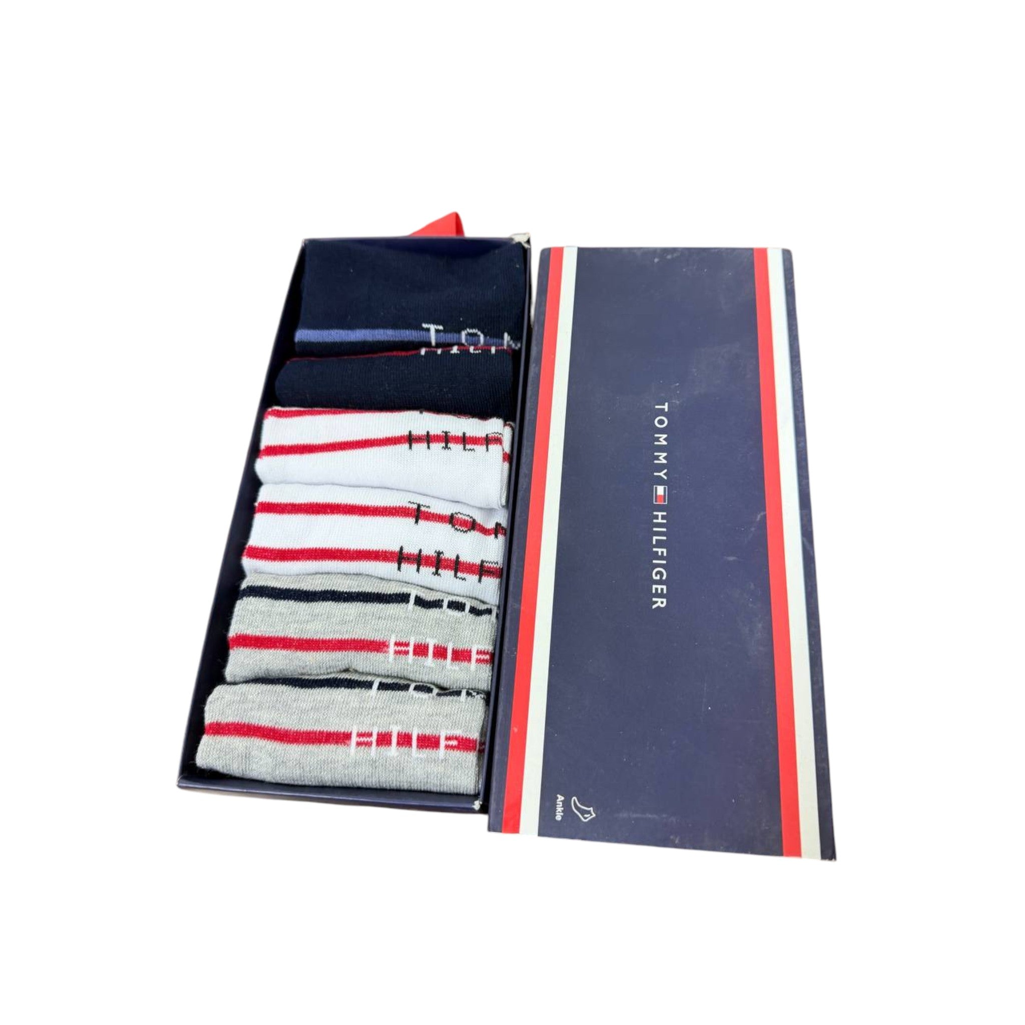 Tommy Hilfiger Classic Crew Socks Gift Box – Pack of 6 Timeless Essentials 🧦🎁