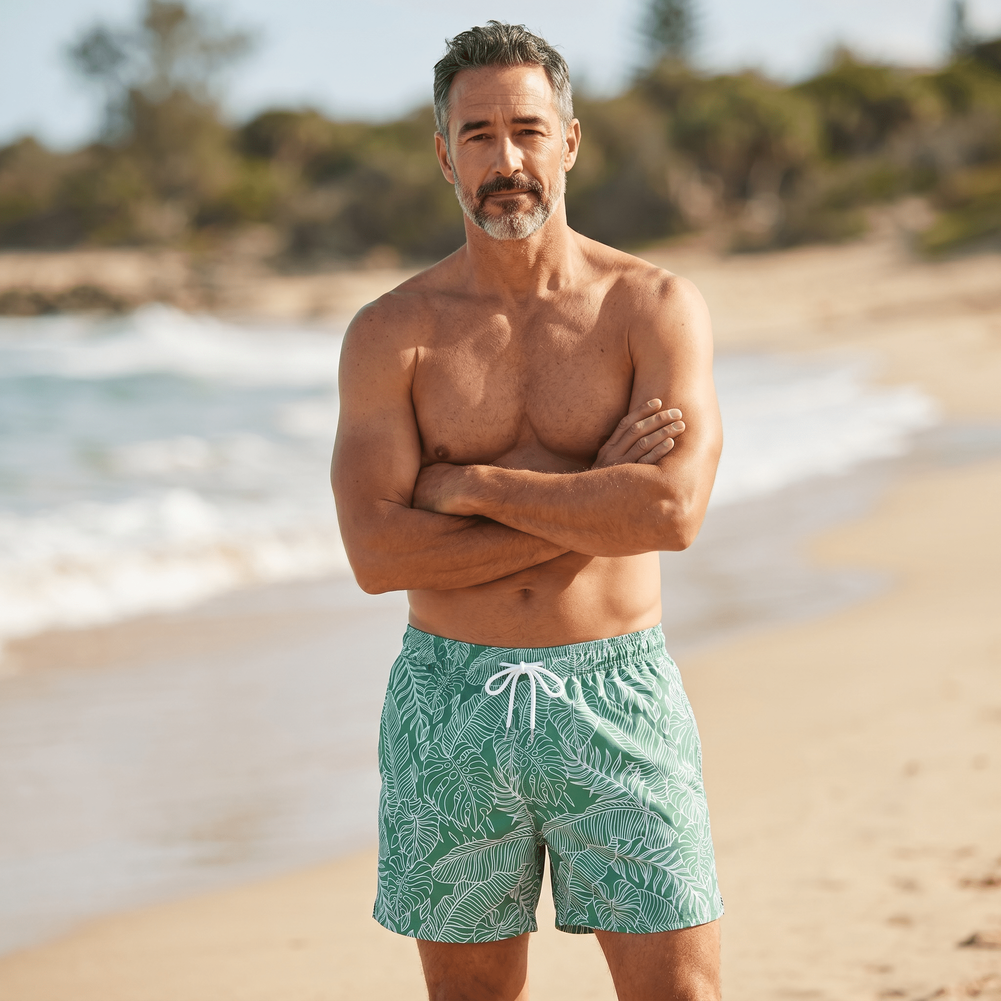Tropical Leaf Swim Shorts 🌿☀️ - MASTERPIECE