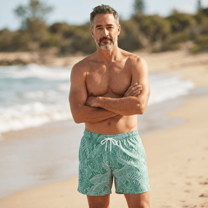 Tropical Leaf Swim Shorts 🌿☀️ - MASTERPIECE
