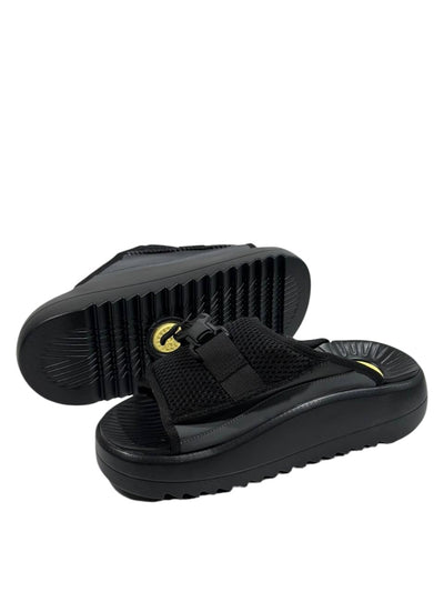 UGG Tactical Mesh Slide Sandals – Black Comfort Streetwear 🖤⚡ - MASTERPIECE