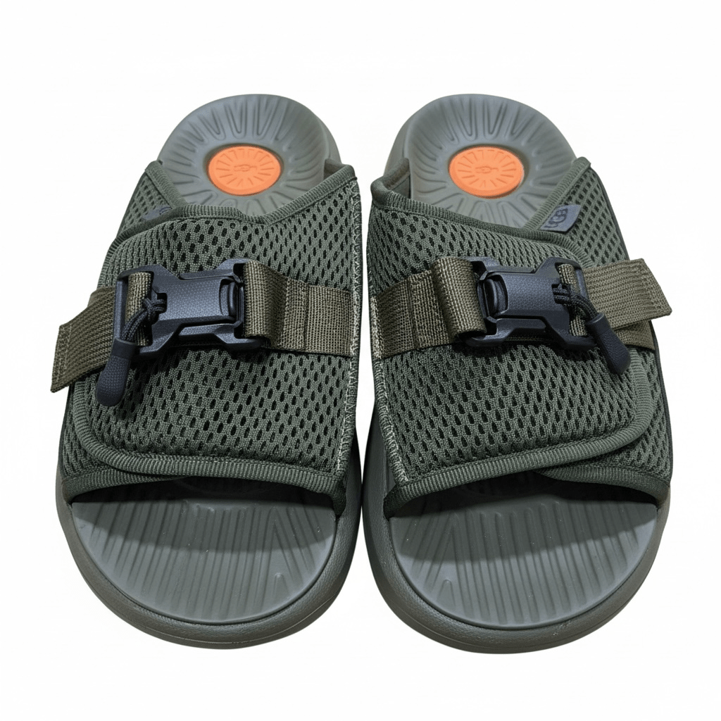 UGG Tactical Mesh Slide Sandals – Olive Green 🪖✨ - MASTERPIECE