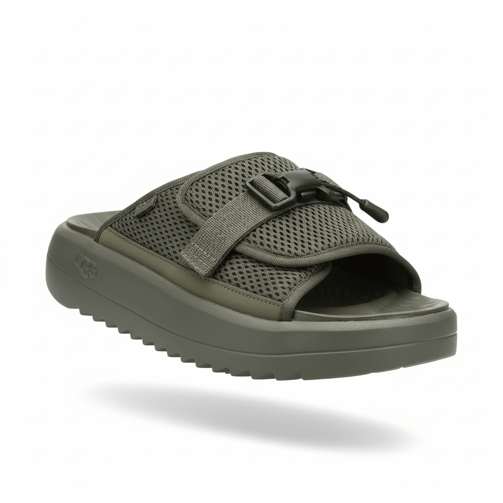 UGG Tactical Mesh Slide Sandals – Olive Green 🪖✨ - MASTERPIECE