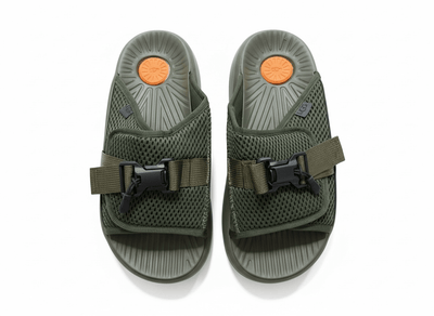 UGG Tactical Mesh Slide Sandals – Olive Green 🪖✨ - MASTERPIECE