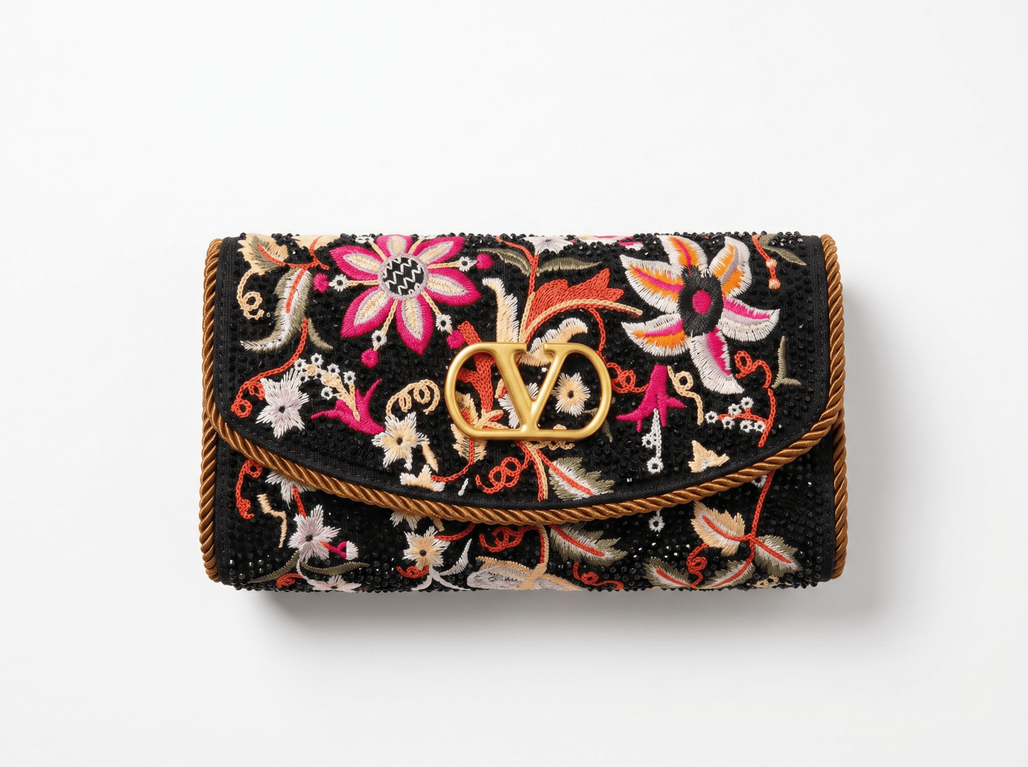 Valentino Floral Embroidered Shoulder Bag 🌸✨ - MASTERPIECE